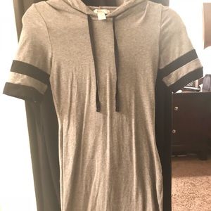 Charlotte Russe knit hooded skater dress
